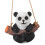 Κρεμαστό στολίδι Swinging Panda για διακόσμηση κήπου, χαριτωμένο διακοσμητικό ζώου, 6