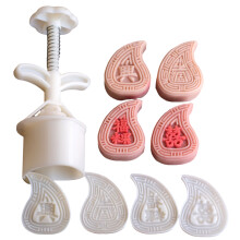 4 Stuks Handpers Mooncakes Mold Set Functionele Fondant-50g