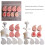 4 Stuks Handpers Mooncakes Mold Set Functionele Fondant-50g 3