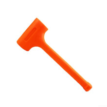Dead Blow Rubber Hammer Steel Shot Filled 1.5 Lb Non Rebound Spark Resistant Anti Slip Grip Single Piece Molded Rubber