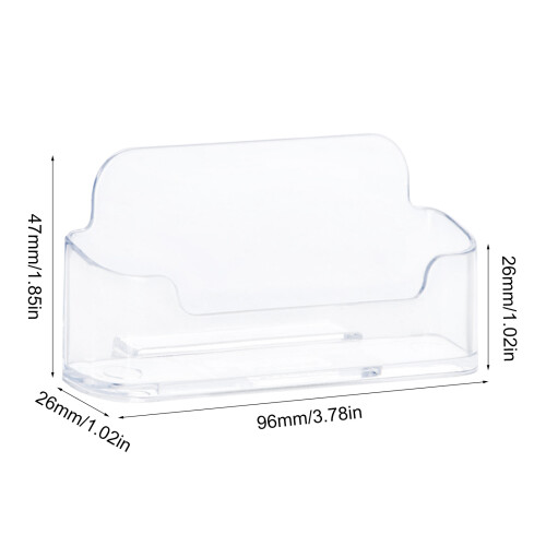 Set mit 5 transparenten Acryl-Visitenkartenhaltern für den 2