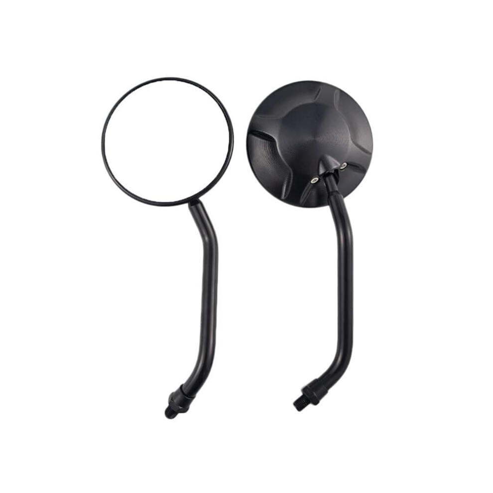 Universal Motorcycle Rear View Mirrors 10Mm 8Mm Cnc Aluminum Glass Wide Angle With Carburetor Blue 9323874411750