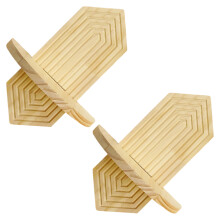 Facile installez le support de mur en bois monocouche-2 paquets