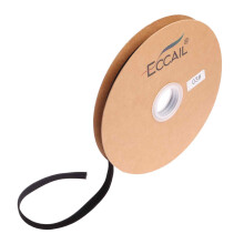 rolă panglică de satin neagră de 10 mm, 20 de yarzi/18 m panglici negre panglică subțire de catifea cu o singură față panglică neagră