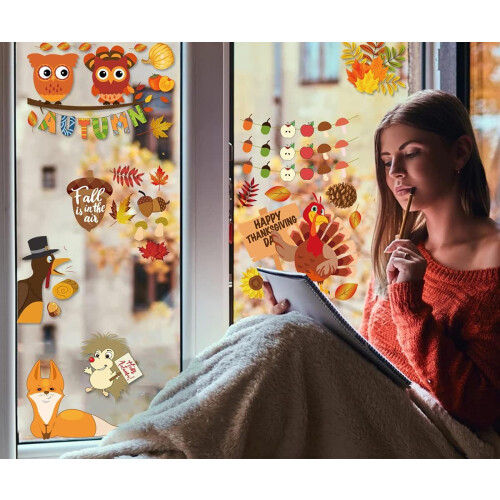 Αυτοκόλλητα Gobble Turkey, Εύχρηστα αυτοκόλλητα παραθύρων από υψηλής ποιότητας υλικό 2