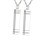 Collier pendentif commémoratif en acier inoxydable, 2-Argent 1