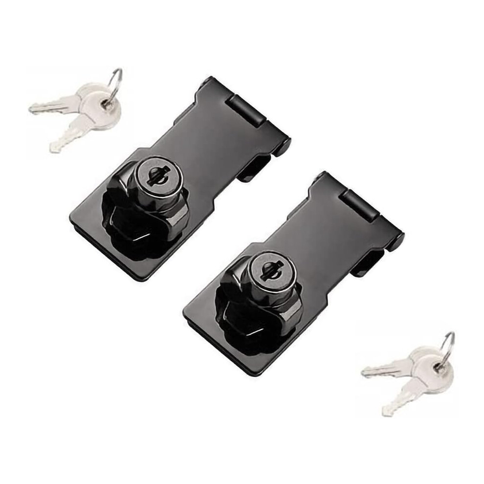 Keyed Alike Hasp Locks, Risk-Free Guarantee, Easy To Install For Quick Access, High Quality Zinc Alloy Ensuring Safety, 2 Packs Suitable For Cabinets, 9198585887817