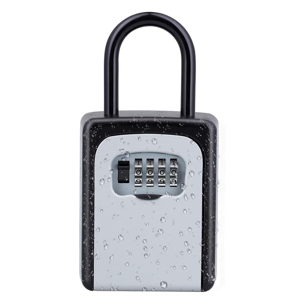 Key Lock Box, Resettable Combination Code For Secure Storage, Large Capacity Portable Wall Mount Lockbox, Sturdy And Durable Zinc Alloy Construction, 9198585887848