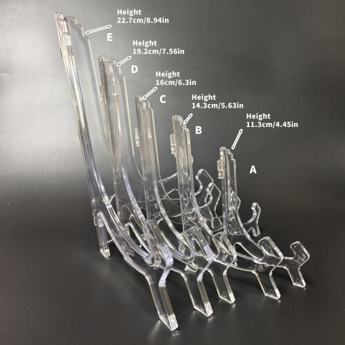 Supports en acrylique pliables transparents, idéaux pour-14,3 cm 2