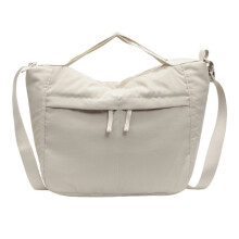 Sac à bandoulière de couleur unie pour femmes, sac à-Beige