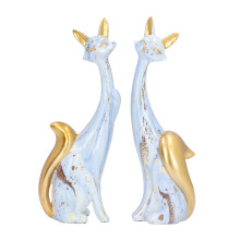 2 stücke Katze Statue Harz Nette Schöne