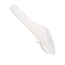 Car Fuel Funnel White Plastic Spill Universal Fit for Petrol and Diesel Vehicles