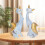 2 stücke Katze Statue Harz Nette Schöne 12