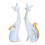 2 stücke Katze Statue Harz Nette Schöne 8