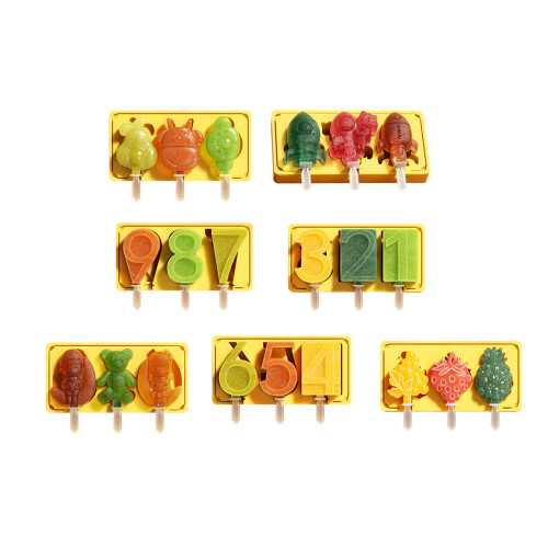 Popsicles Molds Silicone Ice Moulds Silicone Texture Ice-40 1