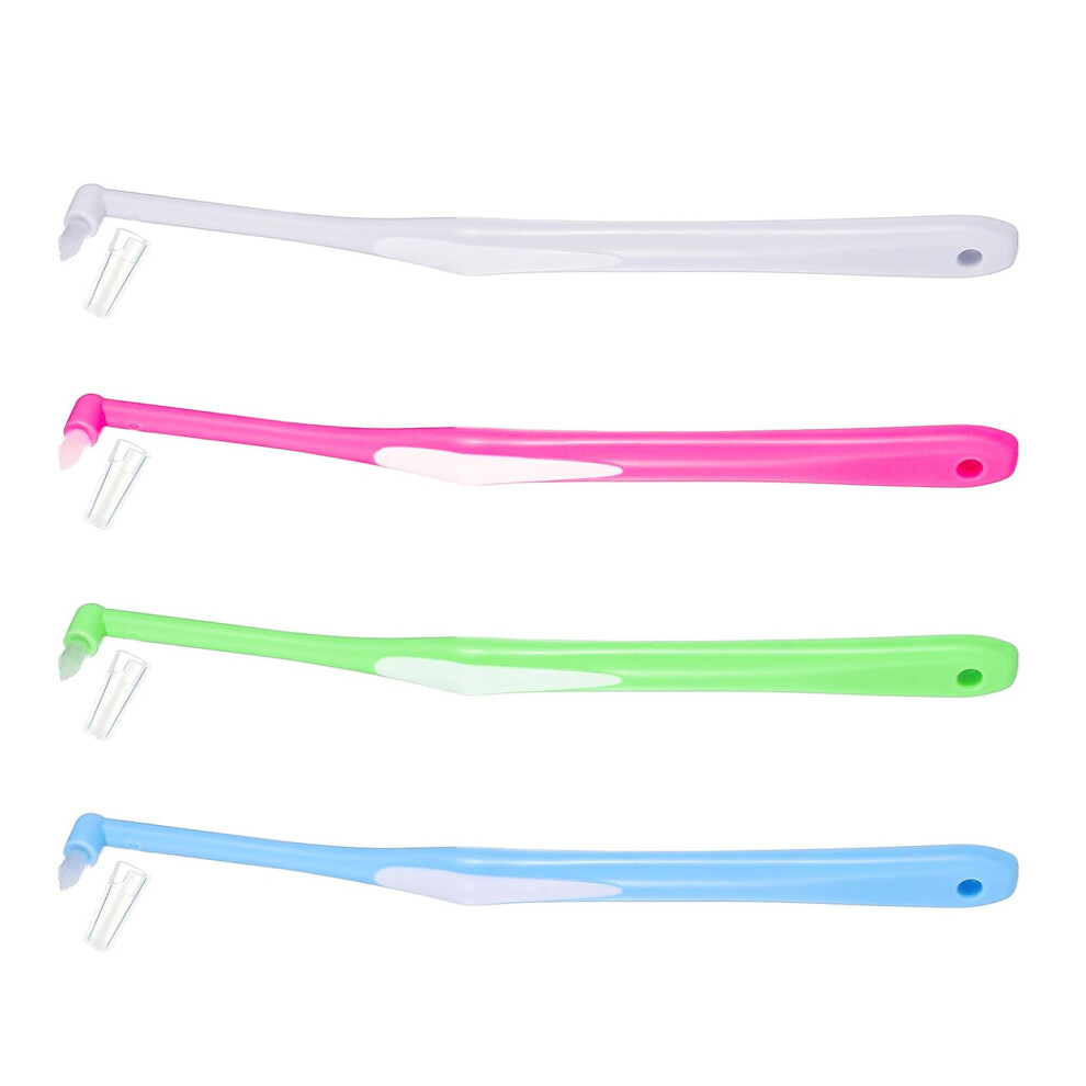 Gentle Interdental Cleaning Brushes 4 Tufts Toothbrush for-A