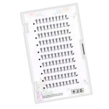 Natürliche Mangas-Wimpern-Cluster,-11mm 0,07mm