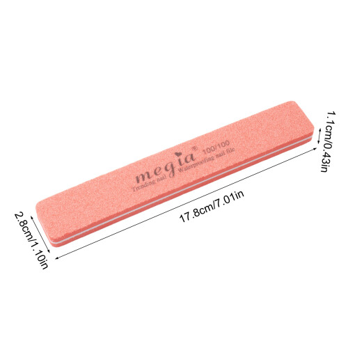 Lime à ongles et tampon émeri, lime de manucure Double face 2