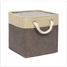 Decorative Storage Bins, Premium Quality Fabric Storage Cubes for Closet Organizers, Sturdy Handles Foldable Bins, Space Saving and Easy Cleaning Solu