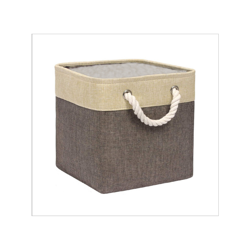 Decorative Storage Bins, Premium Quality Fabric Storage Cubes For Closet Organizers, Sturdy Handles Foldable Bins, Space Saving And Easy Cleaning Solu 9198585671515