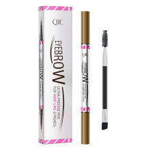 Crayon Ă sourcils 2 en 1 avec stylo Ă sourcils-Marron clair