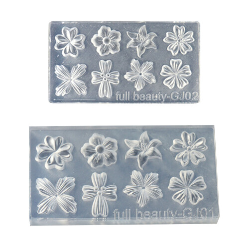 Blumen-Nagelkunst-Silikonformen, Silikon-Nagelschnitzform,-02 1