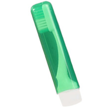 Brosses à dents pliantes compactes pour adultes, brosses à-Vert
