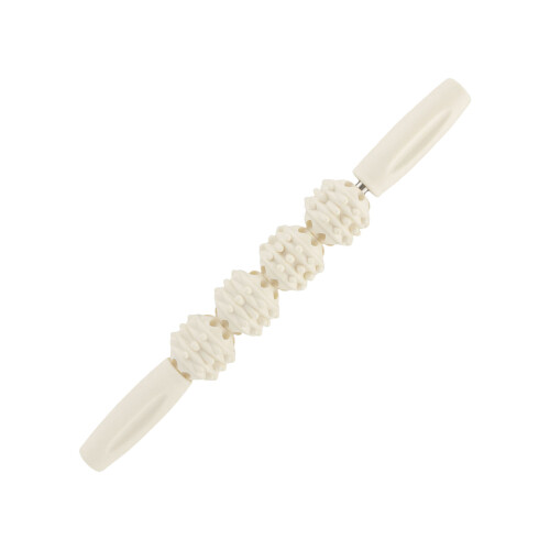 Ergonomisches Muskelroller-Massagegerät aus Kunststoff-Elfenbein