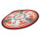 Weihnachtstischdecke, rund, 152,4 cm, Polyester, 6