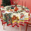Weihnachtstischdecke, rund, 152,4 cm, Polyester, 11