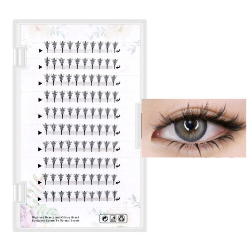 Wimperncluster Mangas Wimperncluster DIY-12mm 0,07mm 1