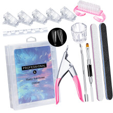 Komplettes Nagelverlängerungsset mit verschiedenen Formen-Set 01