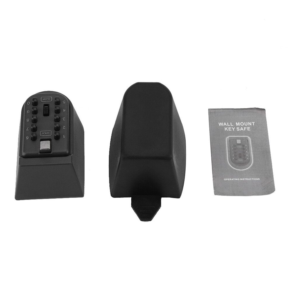 Portable Key Safe With Adjustable Combination Lock, Wall Mounted Safe For Secure Outdoor Keys Storage, Weather Resistant With Push Button Combination 9198585888579