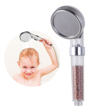 Set di soffione doccia con filtro, alta pressione per il risparmio idrico, ideale per pelle e capelli secchi, con perline minerali rimovibili per una