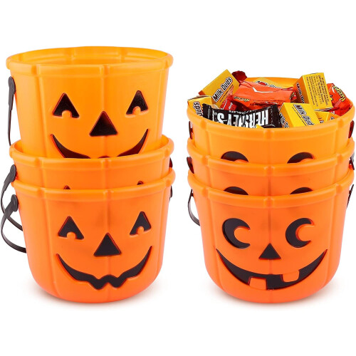 Κουβάς κολοκύθας για το Halloween: Οικολογικός πλαστικός συλλέκτης καραμελών,