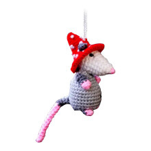 Possum-Auto-Hängeornament, süßes schreiendes