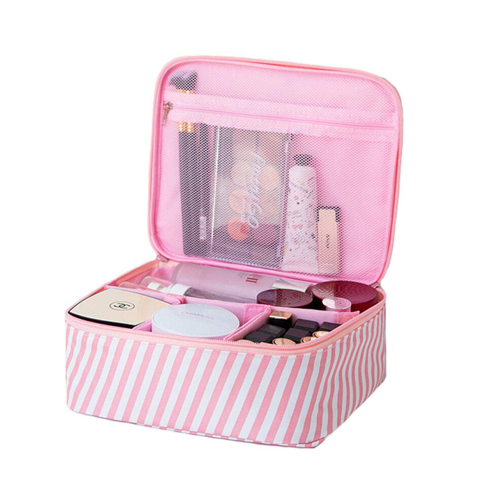 Sleek Travel Cosmetic Bag, Large Capacity Waterproof Makeup Bag with Hanging Hook, Sturdy and Lightweight for Women and Men, Multi-Functionality for B