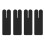 Breathable Arches Support Strips 4Pcs Gym Running-Black 1