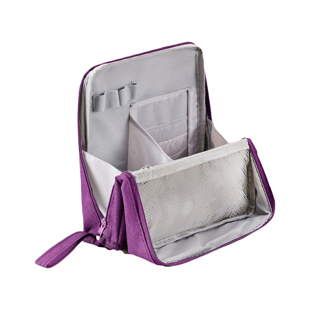 Purple Toiletry Bag Standing Makeup Bag Wash Bag Cosmetic Bag