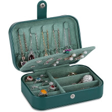 Luxuriöser Schmuckorganizer, kompakte Größe, doppellagiges Design, hochwertige Materialien, perfekt für Reisen und als Geschenk (Greek)
