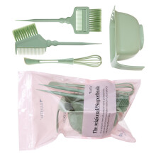 Professional Hair Coloring Kit Hair dyed Brush And-Bamboo green