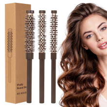 Small Round Hair Brush For Blow Drying, Roller Comb Round Brush Set, Round Hair Brush For Short Hair And Curly Hair