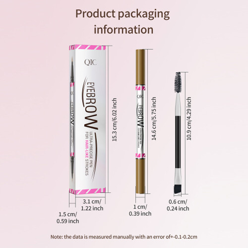 Stylo à sourcils Microblading Eyeliners stylo à sourcils 2-Brun 1