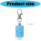 Keychain Lip Gloss Cap With Leakproof Silicone Design For-Green 4