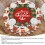 Weihnachtstischdecke, rund, 152,4 cm, Polyester, 13
