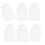 6 Pcs Back Absorbent Pads Crown Shape Back Absorbent Sheets Back 1