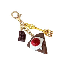 Voedsel thema telefoon Lanyard charme sleutelhanger voor-aardbei