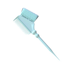 Haarstylingborstel met dubbele functies voor-blauw