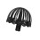 Support de tête de perruque, support de perruque de-45CM Noir 1