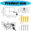 Thermostat Lock Box with Combination Lock Clear Acrylic-Style A 3